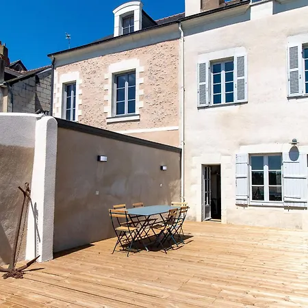 Maison Authentique Sur 3 Niveaux Avec Terrasse Et Vue Loire - Fr-1-622-38 بيت للعطل Ingrandes (Maine-et-Loire)